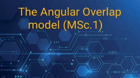 angular overlap model|The angular overlap model. How to use it and why.